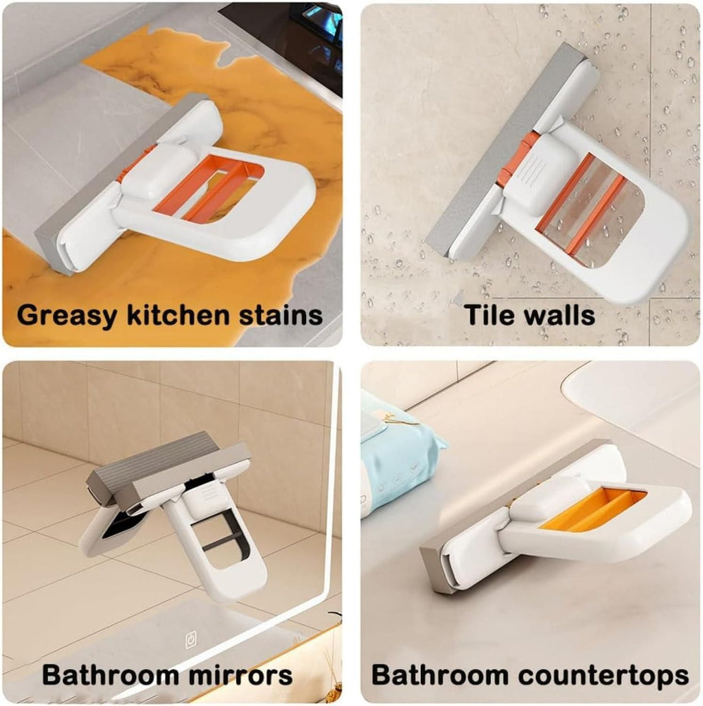 Mini Compact  Foldable Sponge Mop for Wet & Dry Cleaning