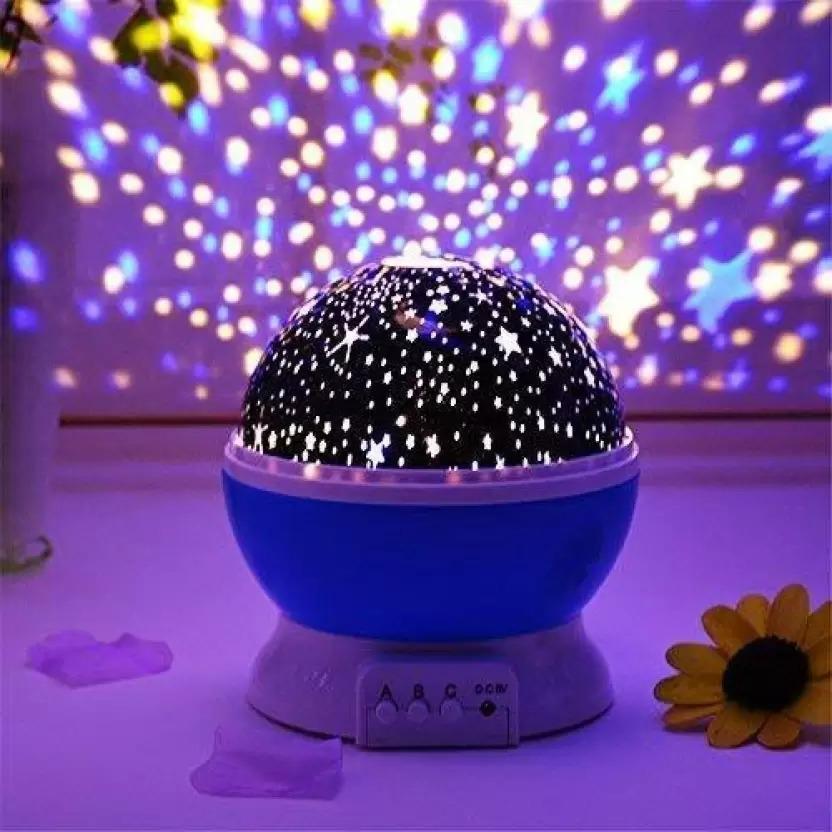 Moon & Galaxy Star Projector LED Night Lamp