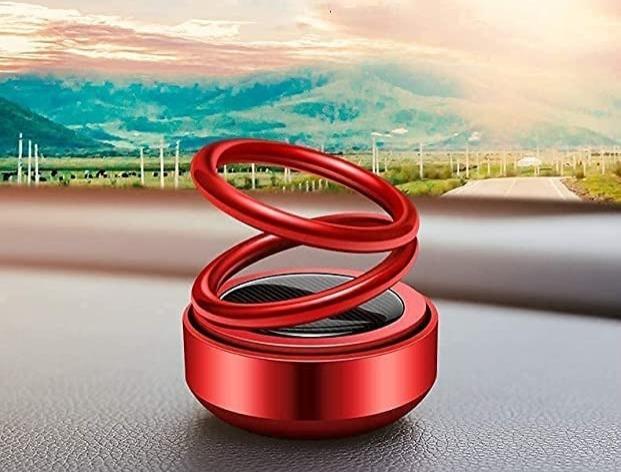 Solar Rotating Car Air Freshener with Double Ring