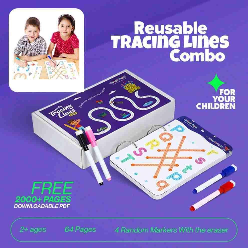 Reusable Wipe & Clean Tracing Book