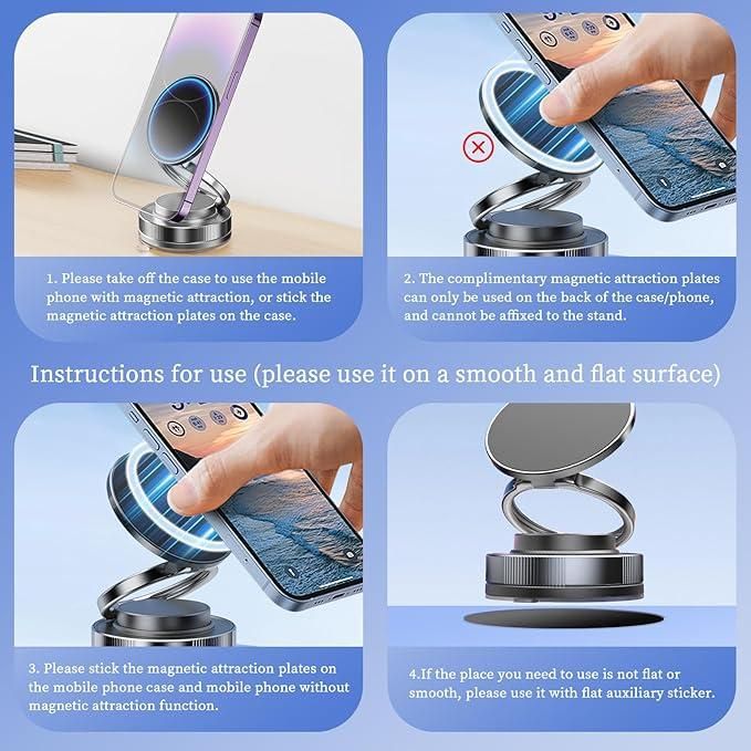 360° Vacuum Magnetic Car Phone Holder