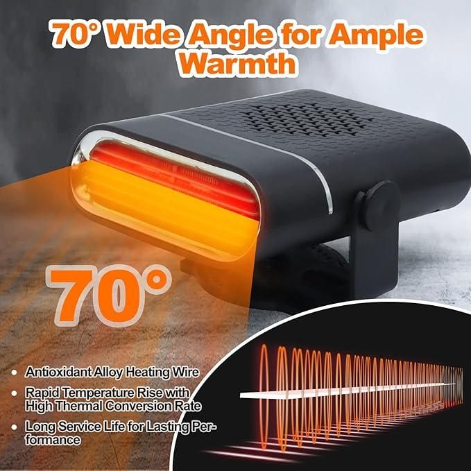 2-in-1  Mini Car Heater & Defroster