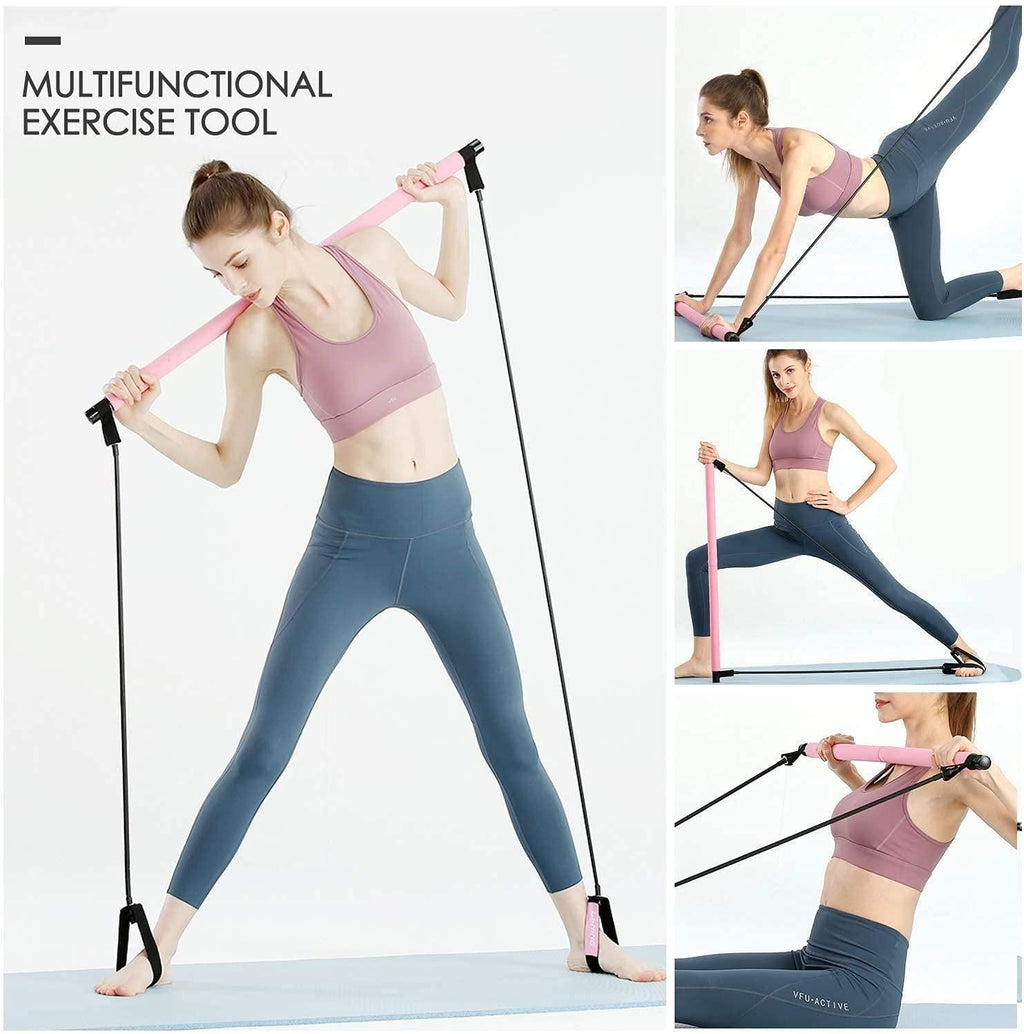 Home Pilates Bar with Resistance Bands