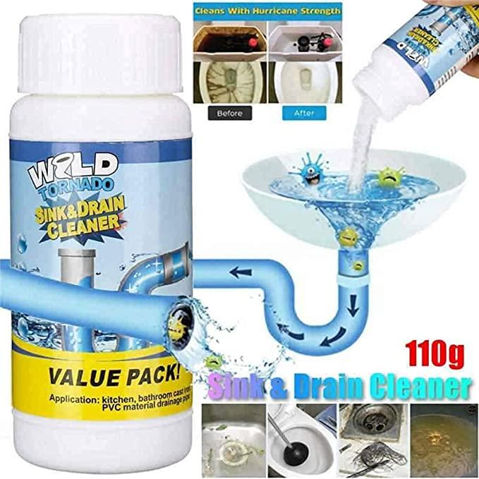 Powerful Drain Cleaner Blockage Remover Powder