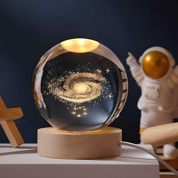 3D Solar  Galaxy Crystal Ball Lamp