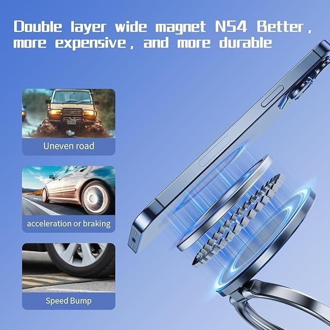 360° Vacuum Magnetic Car Phone Holder