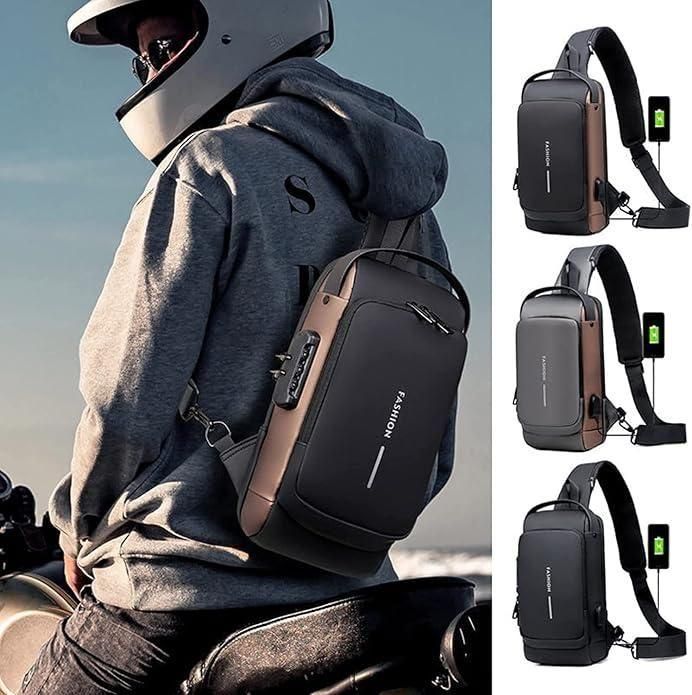 USB Smart Anti-Theft Charging Sling Bag