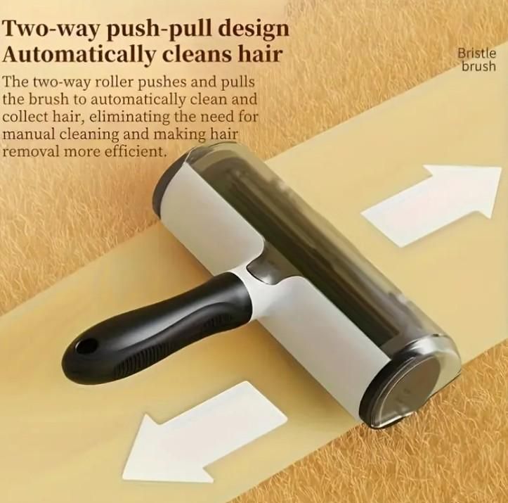 Multi-Surface Pet Hair Remover Link Roller with Storage