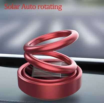 Solar Rotating Car Air Freshener with Double Ring