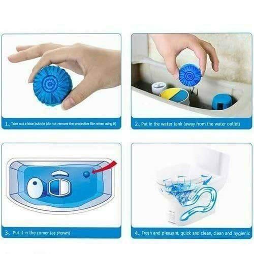 Flush Activated  Automatic Toilet Cleaner Tablet ( Pack of 1 (10pc)