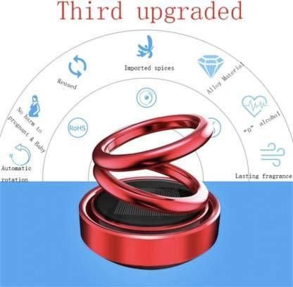Solar Rotating Car Air Freshener with Double Ring
