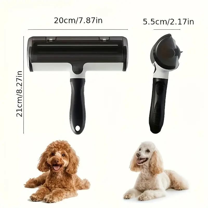 Multi-Surface Pet Hair Remover Link Roller with Storage