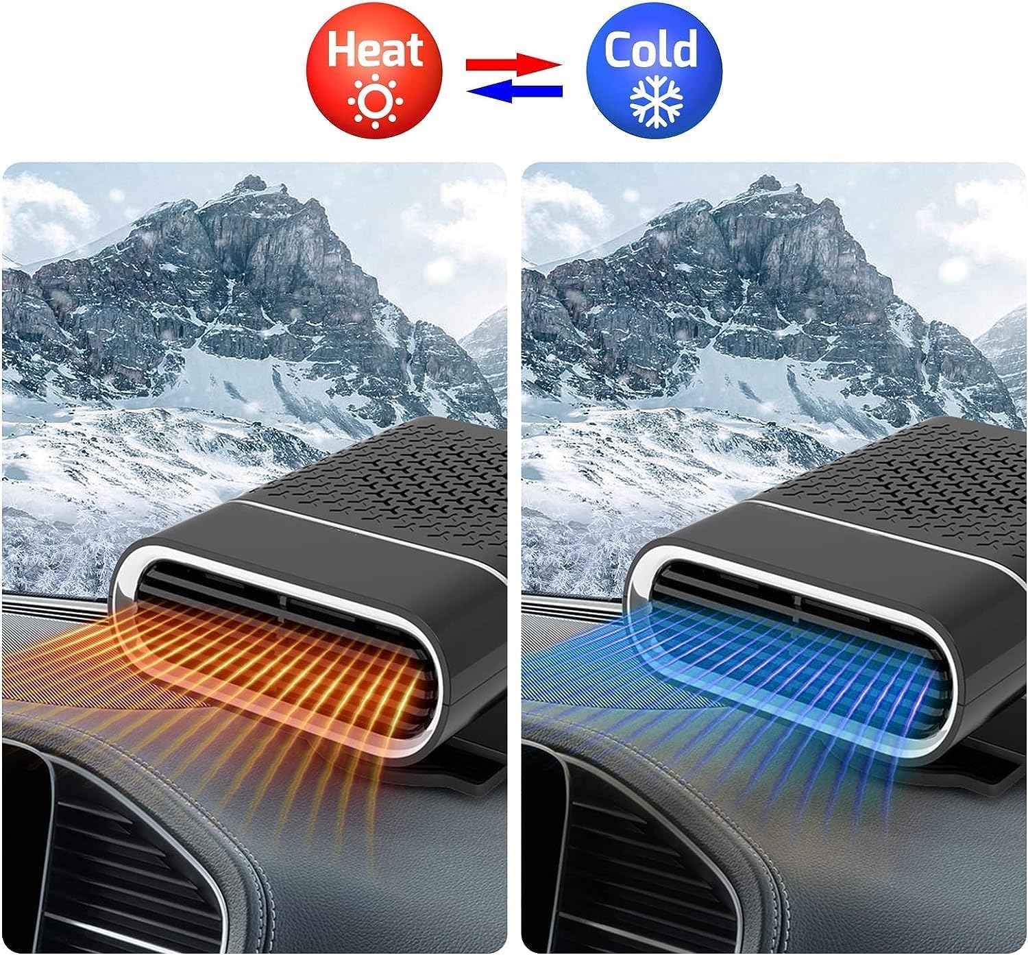 2-in-1  Mini Car Heater & Defroster