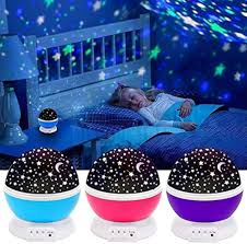 Moon & Galaxy Star Projector LED Night Lamp